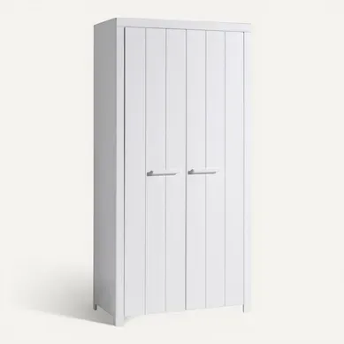 Gaston - Armoire 2 Portes Laqué Blanc