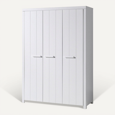 Gaston - Armoire 3 Portes Laqué Blanc
