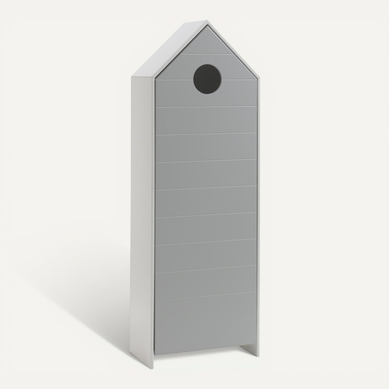 Havre - Armoire Cabane De Plage Grise 1 Porte