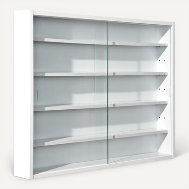 Collect Blanc - Vitrine Murale 5 Compartiments Blanche Collect Blanc - Vitrine Murale 5 Compartiments Blanche