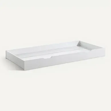 Arkan - Tiroir Pour Lit 90x200cm En Pin Massif Blanc
