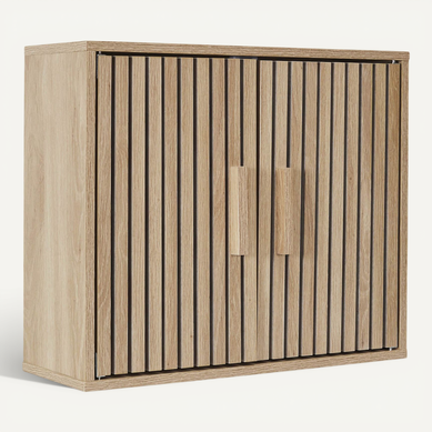 Pajan - Armoire Murale 2 Portes Effet Bois Avec Tasseaux Pajan - Armoire Murale 2 Portes Effet Bois Avec Tasseaux