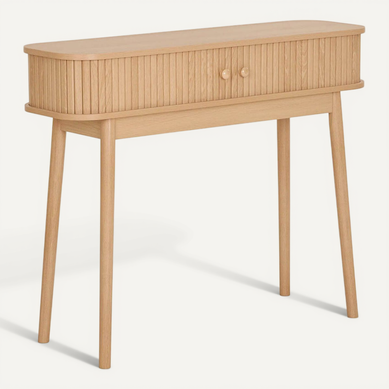 Erika - Console 2 Portes Coulissantes En Mdf Et Pin Naturel Erika - Console 2 Portes Coulissantes En Mdf Et Pin Naturel