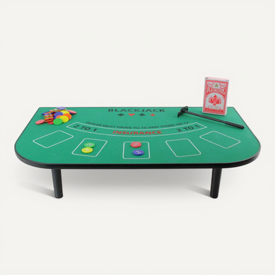 Mini Table De Blackjack Avec Accessoires De Jeu - Lucky