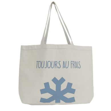 Tote Bag Isotherme (10l) Blanc Avec Message "toujours Au Frais" - Frisca
