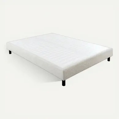 Sommier Tapissier Démontable 140x190cm Bouclette Crème - Tapikit