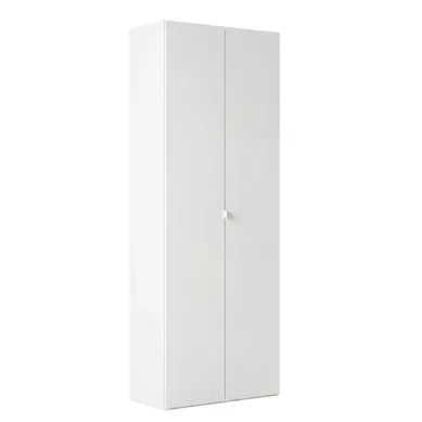 Rangement Armoire 2 Portes Blanc Laqué Brillant - Synergie Rangement Armoire 2 Portes Blanc Laqué Brillant - Synergie