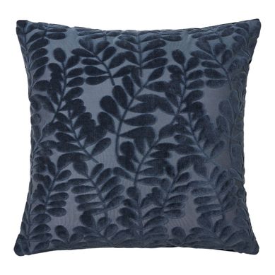 Coussin Déhoussable 45x45cm Motifs Reliefs Velours Polyester Bleu Marine - Yolis Coussin Déhoussable 45x45cm Motifs Reliefs Velours Polyester Bleu Marine - Yolis