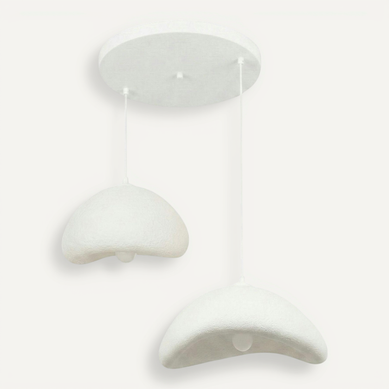 Suspension Blanche Wabi-sabi 2 Abat-jour 70 Cm Noxis Suspension Blanche Wabi-sabi 2 Abat-jour 70 Cm Noxis
