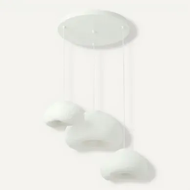 Suspension Blanche Design 3 Abat-jour 82 Cm Noxis Suspension Blanche Design 3 Abat-jour 82 Cm Noxis