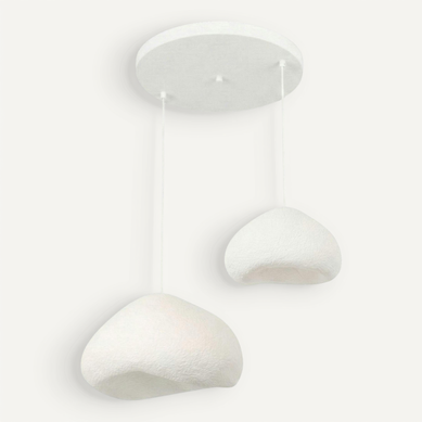 Suspension Salle à Manger Design 2 Abat-jour Blancs 89 Cm Noxis Suspension Salle à Manger Design 2 Abat-jour Blancs 89 Cm Noxis