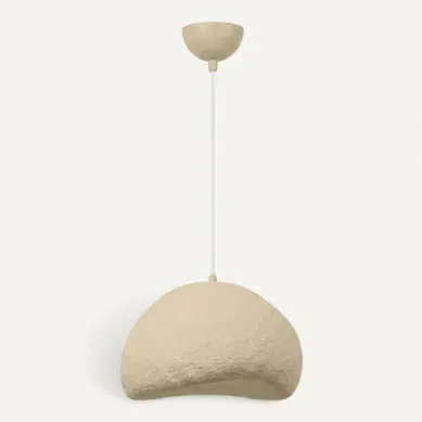 Suspension Beige Design Organique 1 Abat-jour Noxis Suspension Beige Design Organique 1 Abat-jour Noxis