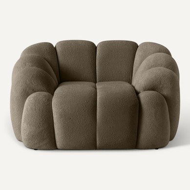 Fauteuil De Salon Taupe Design Arrondi Onda Fauteuil De Salon Taupe Design Arrondi Onda