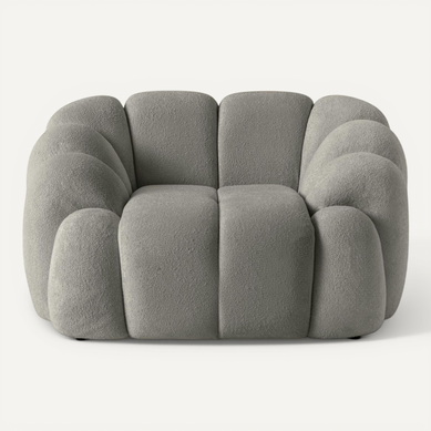 Fauteuil De Salon Gris Design Arrondi Onda Fauteuil De Salon Gris Design Arrondi Onda