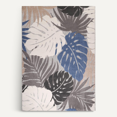 Tapis Extérieur 140x200 Tissé Kilim Beige Chimeki