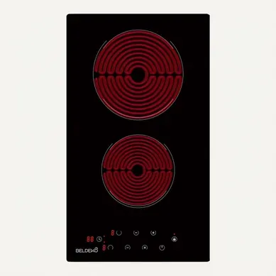 Btv2z-f03vnoc - Plaque Vitrocéramique 2 Foyers 3000w - Minuteur, Commande Tactile Btv2z-f03vnoc - Plaque Vitrocéramique 2 Foyers 3000w - Minuteur, Commande Tactile