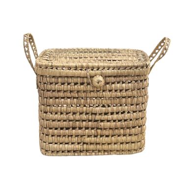 Malle De Rangement Feuille De Palmier - 40 Cm - Naturel Malle De Rangement Feuille De Palmier - 40 Cm - Naturel