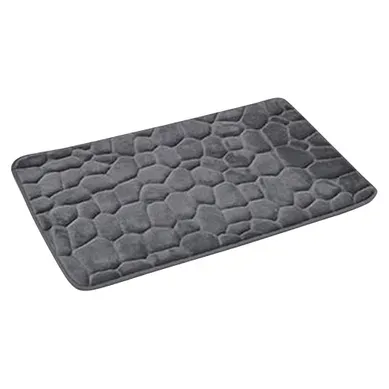 Tapis microfibre 50x80 cm Gris Tapis microfibre 50x80 cm Gris vue 3/4