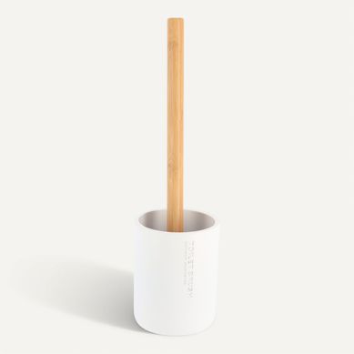 Brosse WC Blanc / Naturel Brosse WC Blanc / Naturel vue de face