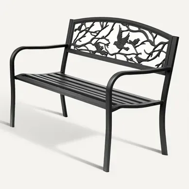 Banc De Jardin Acier Welfare Noir