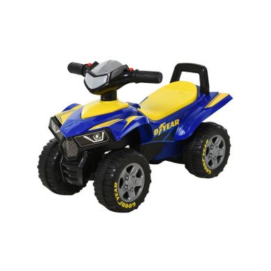 Quad Porteur Enfant Pushy Bleu Et Jaune