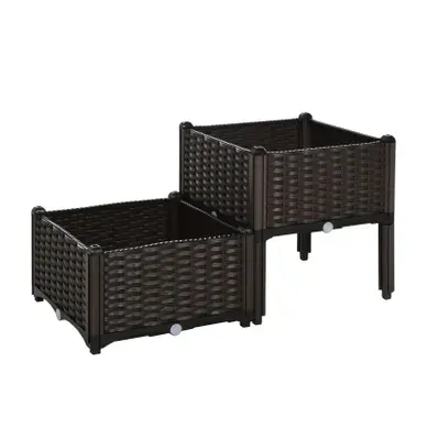 Jardinière Carré Potager Phil Noir Jardinière Carré Potager Phil Noir