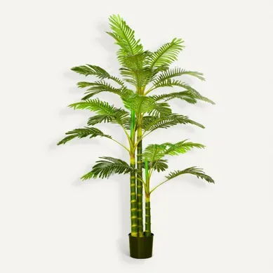 Palmier Areca Artificiel Hauteur 190 Cm Avec 30 Grandes Feuilles En Plastique Pot Inclus Palmier Areca Artificiel Hauteur 190 Cm Avec 30 Grandes Feuilles En Plastique Pot Inclus