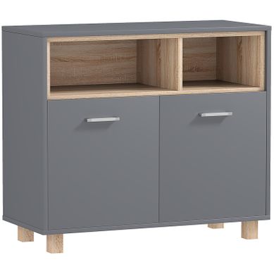 Meuble Bas Salle De Bain Banny Gris Et Bois Meuble Bas Salle De Bain Banny Gris Et Bois