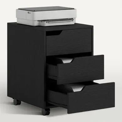 Caisson De Bureau Mobile Lano Noir