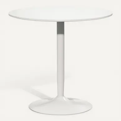 Table Ronde Design 2 Personnes Carmino Blanche