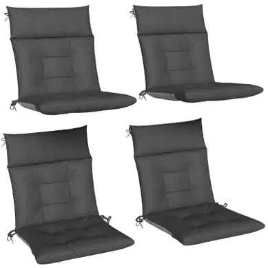 Lot 4 Coussins Extérieur Moosbach Déperlant Résistant Uv Gris Foncé Lot 4 Coussins Extérieur Moosbach Déperlant Résistant Uv Gris Foncé