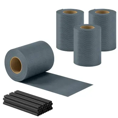 Kit Brise-vue Burchard Occultant Pvc 35m Gris Résistant Uv étanche Kit Brise-vue Burchard Occultant Pvc 35m Gris Résistant Uv étanche