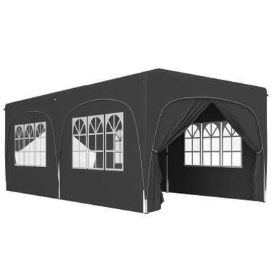 Tonnelle Centulio Pop-up Automatique 3x6m Anthracite Résistante Uv et Réglable Tonnelle Centulio Pop-up Automatique 3x6m Anthracite Résistante Uv et Réglable