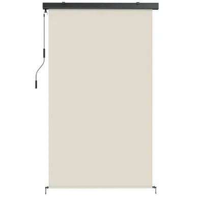 Store Odelbald Extérieur Vertical Protection Solaire étanche Couleur Crème 250x160cm