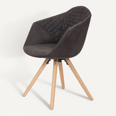 Fauteuil (x2) Bois Gris H. 47,5cm Fauteuil (x2) Bois Gris H. 47,5cm