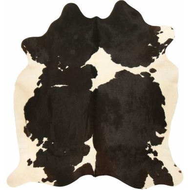 Tapis Peau De Vache Noir Et Blanc 220x180