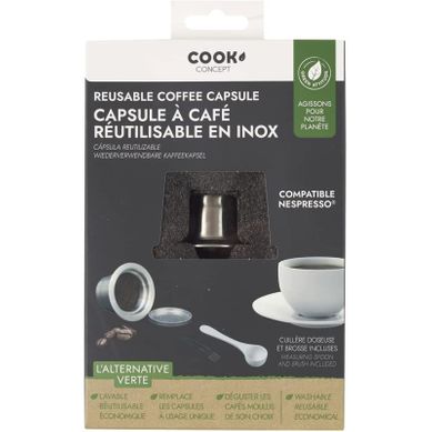 Capsule Réutilisable En Acier Adpaté Nespresso Ka4558 Pour Cafetière - Expresso Broyeur Capsule Réutilisable En Acier Adpaté Nespresso Ka4558 Pour Cafetière - Expresso Broyeur