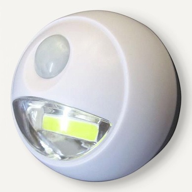 Lampe LED Détecteur De Mouvement "cob" 8cm Blanc Lampe LED Détecteur De Mouvement "cob" 8cm Blanc
