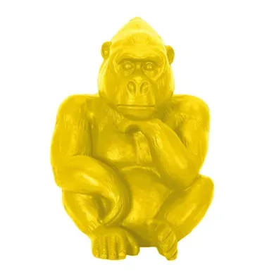Statuette Déco Magnésie "gorille" 54cm Jaune Statuette Déco Magnésie "gorille" 54cm Jaune