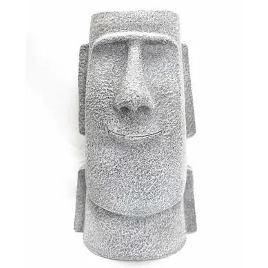 Statuette Porte Plante "aztèque" 42cm Gris Statuette Porte Plante "aztèque" 42cm Gris