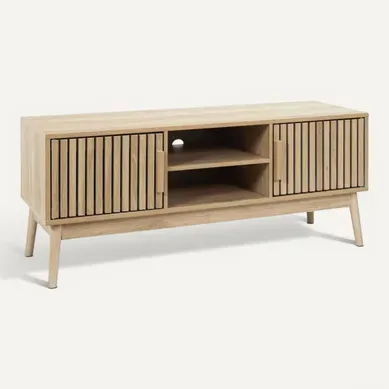 Meuble TV 2 Portes "klaus" 117cm Marron Meuble TV 2 Portes "klaus" 117cm Marron