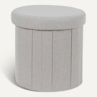 Pouf pliable PILLS Gris Pouf pliable PILLS Gris vue de face
