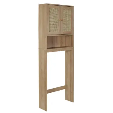 Meuble Dessus Wc 2 Portes Cannage 1 Niche Bali Meuble Dessus Wc 2 Portes Cannage 1 Niche Bali