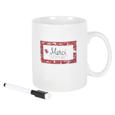 Mug XXL et Stylo "merci" 80cl Blanc Mug XXL et Stylo "merci" 80cl Blanc