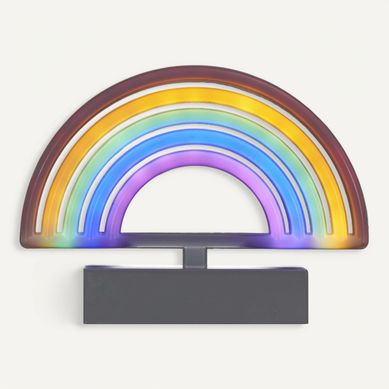 Lampe Néon LED L. 22 cm ARC EN CIEL Multicolore Lampe Néon LED L. 22 cm ARC EN CIEL Multicolore vue 3/4
