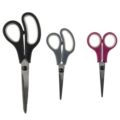 Lot De 3 Ciseaux De Cuisine "inox" 19cm Multicolore Lot De 3 Ciseaux De Cuisine "inox" 19cm Multicolore