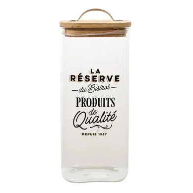 Bocal De Conservation En Verre "bistrot" 1,5l Transparent