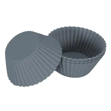 Lot De 10 Caissettes En Silicone "muffin" 7cm Gris Lot De 10 Caissettes En Silicone "muffin" 7cm Gris