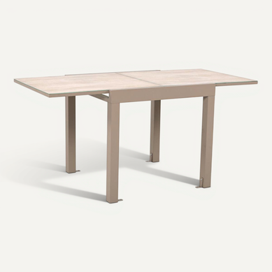Table De Jardin Extensible "ornela" 80-160cm Naturel