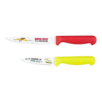 Lot De 2 Couteaux D'office "ludique" 23cm Multicolore Lot De 2 Couteaux D'office "ludique" 23cm Multicolore